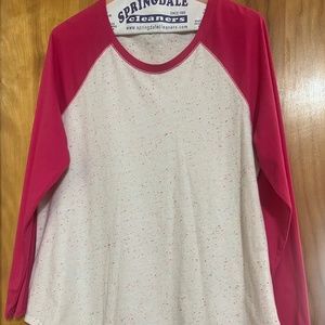 Justice Raglan Style Confetti Polka Dot Long Sleeve Girl Shirt